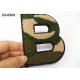 Camouflage Letter Chenille Towel Patches Sew - On Backing 4.5 Tall