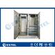 30U Two Bay Base Station Cabinet Aircon Cooling IP55 For Commmunication Equipment