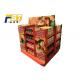 Innovative Two - Sides Cardboard Pallet Display , Chocolate Pallet Retail Display With Shelves