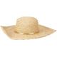 Raffia wave shape brim sun hat raffia straw hat