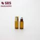 SRS wholesale empty 3ml mini amber perfume glass roll on bottle