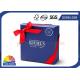 Custom Logo Cardboard Paper Rigid Gift Box Ribbon Bowknot Decorated SGS Approval