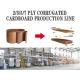 5 Ply 1800mm Corrugated Cardboard Production Line 100 Speed Full Automatic