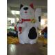 CE outdoor lovely inflatable lucky cat model, animal character inflatables
