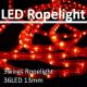 Round 3 wires 13mm LED flexible rope light IP44 outdoor/indoor red/yellow/green/blue color