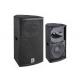 Small Active Pa Speaker Amplifiered Dj Rugged Black Paint CE / RoHS