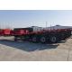 40FT Flatbed Truck Semi Trailer 3 Axles Container Transport Platform