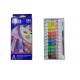 Strong Adhesion Basics Colored Acrylic Paint Set‎ , Artists Paint Pigments 12 X 6ml Tubes