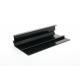                    Customized Size PVC Profile Strip Glossy Black Extrusion             