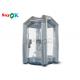 1.5m/5ft Silver Cube Inflatable Money Cash Booth Machine For Company Opening
