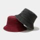 Foldable Plain Fisherman Bucket Hat Washed Cotton Denim cap Unisex For Outdoor