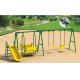 environmental protection steel swing and slide playground for kindergarten