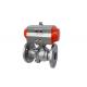 Flange CF8 Body 8 Pneumatic Actuated Ball Valve