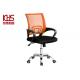 Stable Fabric Office Chairs Stain Resistant Polyester Mesh Work Chair With Wheels