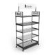 Q235 Retail Wire Display Racks Metal Free Standing Wire Display Racks With Wheels