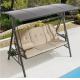 Outdoor Leisure Facilities 3 Person Metal Outdoor Patio Swing With Canopy