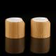 Natural Bamboo Lid Wooden Screw Cap For Cosmetic packaging Bottle