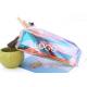 Colorful and transparent fresh pen bag 19.5*6.5*5.5cm  transparent plastic