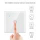 Tempered Glass Panel Smart Wifi Light Switch EU/UK/US 1/2/3 Gang Tuya Touch With Alexa Google