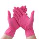 Pink Disposable Nitrile Safety Gloves 230mm Length