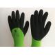 Acrylic Liner Crinkled Latex Coated Gloves Double Dipping Palm Pattern