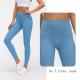 No Front Seam Yoga Pants Capri Customized Logo Tummy Control Butt Lifting Leggings