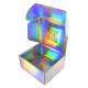 Fashionable Square Paperboard Gift Boxes Holographic Paper Box For Cosmetic