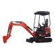 Multifunction 1.7 Tonne 360 Mini Excavator Machine , Small Digging Machine