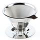 304 Stainless Steel Mesh Coffee Filter Pour Over Tap 89mm Silver