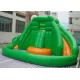 Mini Commercial Inflatable Slide With Climbing Wall , Frog Style Inflatable Pool Slide