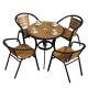 Powder Coated Outdoor Garden Tables and Chairs for Picnic Wine Table Furniture Set