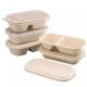 Hotel Biodegradable Compostable Sugarcane Container 100C Fast Food Takeaway Packaging