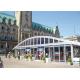 Arch Roof Trade Modular Glass Wall Commercial Tent With 15 Years Long Life Span
