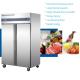 Antiwear Cold Showcase Refrigerator 1000L Upright Stainless Steel Multiscene