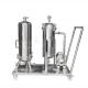 Sanitary Grade 304/316 Stainless Steel Movable Filter Housing 10/20 Inch Cartridge Filter Machine Wine Filtration System