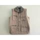 Mens classic vest，mens waist coat, gilet, vest in peach skin fabric, taupe colour, S-3XL, 049