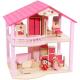 Natural Handmade Wooden Doll House Toys DIY Colored ISO9001