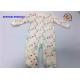 Dinosaur Water Ink Print Baby Pram Suit 80% Cotton 20% Polyester Velour Footie