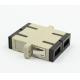 Plastic SC Fiber Optic Adapter Multimode For Optical Fiber Patch Cable