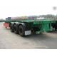 40 Feet Container Carrying Flat Bed Semi Trailer With JOST Landing Leg / semi flatbed trailers