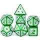 Green Dragon Scale Metal Dice Set Multi-Faceted Board Game Dragon And Dungeon#Dnd#Coc