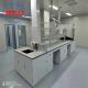 Grey White Lab Furniture With Shelves Base Cabinet in Steel for Lab Organization Storage
