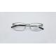 Men's Daily business reading glasses matte silver color optical frame light weight durable titanium eyewear