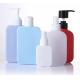 Square HDPE Cosmetic Packaging Plastic Shampoo Bottles With Lotion Pump