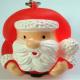 Customized design novelty Santa Claus shaped PVC Color change LED Flashing Keychain