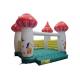 Mushroom Style Kids Blow Up Bounce House Customized Size Accepted