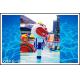 Fiberglass Clown Spray Park Equipment Aqua Play Station For 3 - 5 Persons for Water Park