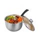 201 stainless steel milk soup pot casserole cookware with long handle