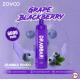 Grape Blackberry flavor Zovoo Dragbar R6000 6000 puffs Disposal Vape or Cig or Cigarette