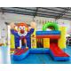 Tarpaulin Inflatable Bouncer Slide Clown Jumping Bouncy Castle For Advertising